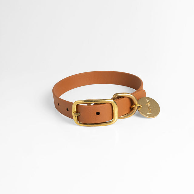 Waterproof Dog Collar - Tan