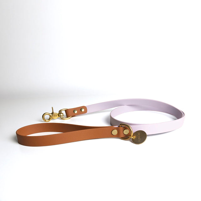 Waterproof Dog Leash - Tan & Lilac